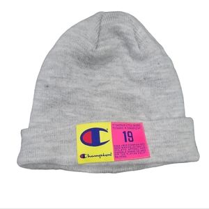 Champion Jock Tab Grey Beanie One Size